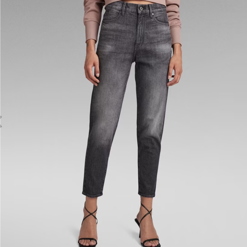 G-Star Raw Janeh Ultra High Mom Jean in Faded Basalt Size 31